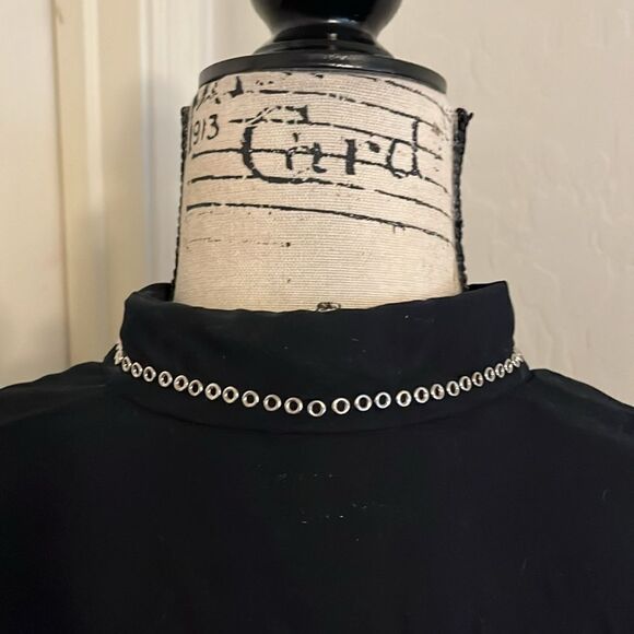 Versus Versace Black Button Rivet Detailing Closure Shirt - Picture 8 of 12